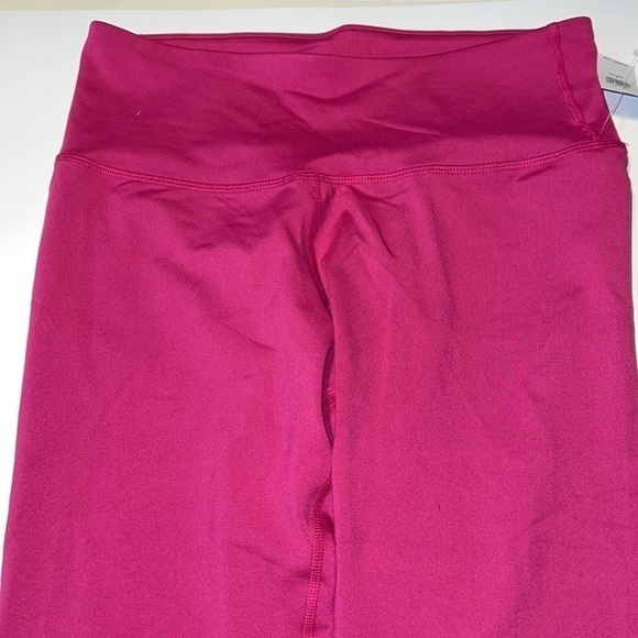 High-Waisted PowerPress Crop Leggings hot pink Large Petite - Picture 2 of 7